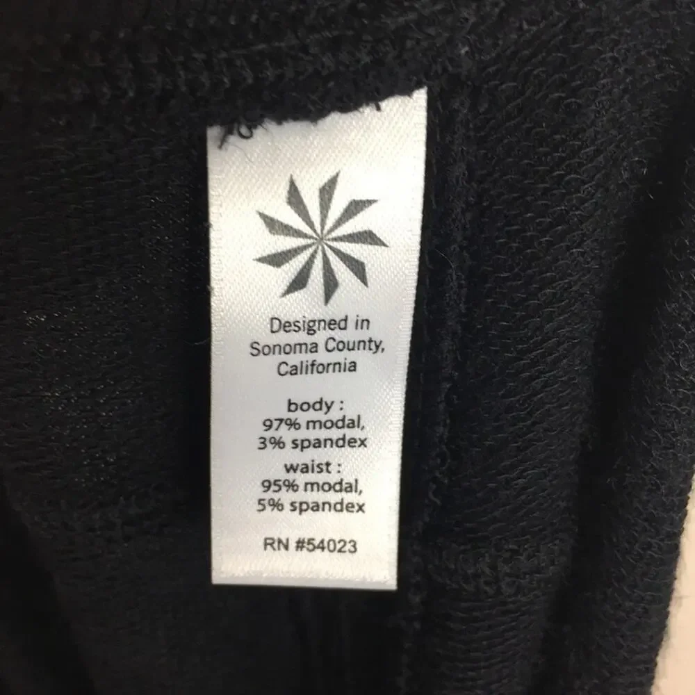 Athleta Black Knit Pull On Tie Waist  Straight Skirt XS